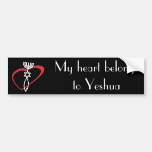 Pegatina Para Coche El corazón pertenece a Yeshua