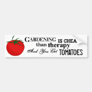 Pegatina Para Coche El cultivar un huerto = terapia + Tomates
