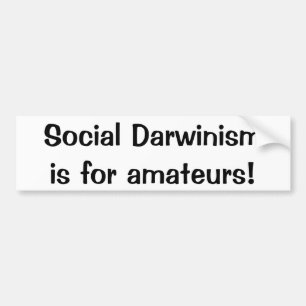 Pegatina Para Coche El darwinismo social está para los aficionados (l