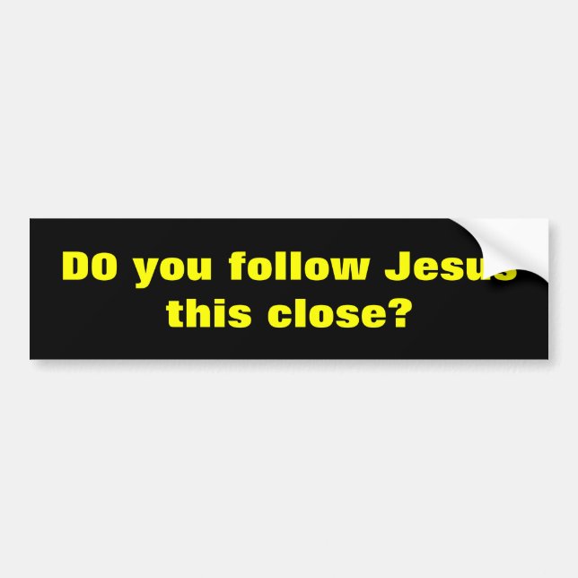 Pegatina Para Coche El decir divertido de Jesús (Frente)
