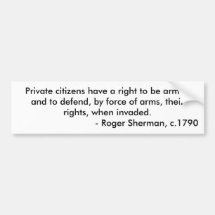 Pegatina Para Coche El derecho ciudadano a llevar los brazos