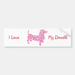 Pegatina Para Coche El día de San Valentín Dachshund