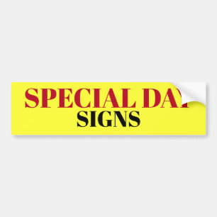 Pegatina Para Coche El DÍA ESPECIAL FIRMA la muestra/sticker/MAGNET