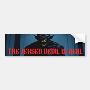 Pegatina Para Coche El Diablo de Jersey Es Real