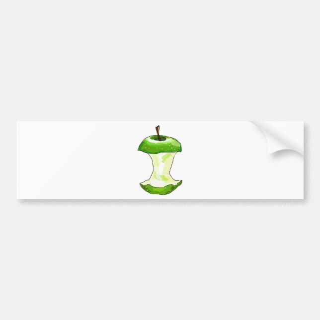 Pegatina Para Coche El dibujo animado Apple verde (granny smith) Apple (Frente)