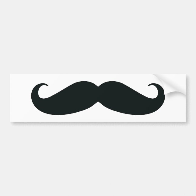 Pegatina Para Coche El diseño del bigote (Frente)