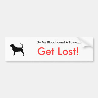 Pegatina Para Coche El Dogsilhouette-sabueso-t, hace mi sabueso A…