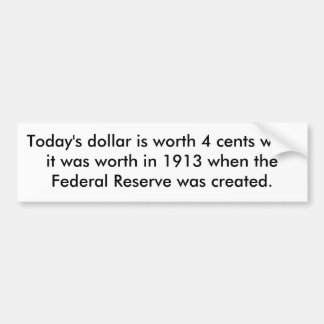 Pegatina Para Coche El dólar de hoy vale wh de 4 centavos… -