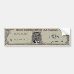 Pegatina Para Coche El dólar de Obama