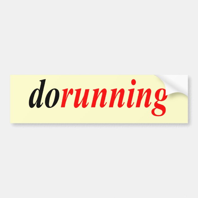 Pegatina Para Coche el dorunning (Frente)