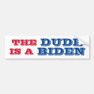 PEGATINA PARA COCHE EL DUDE ES UN BOMBARDEO BIDEN