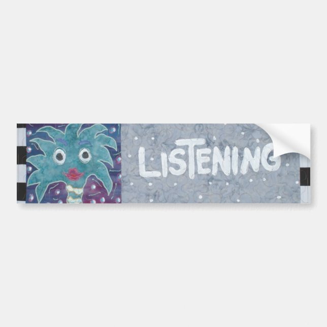 Pegatina Para Coche El escuchar (Frente)