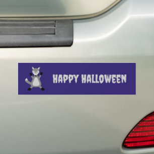Pegatina Para Coche El espeluznante Lobo de Halloween