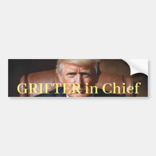 Pegatina Para Coche El estafador jefe de Trump