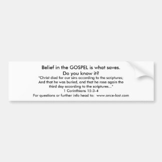 Pegatina Para Coche El evangelio