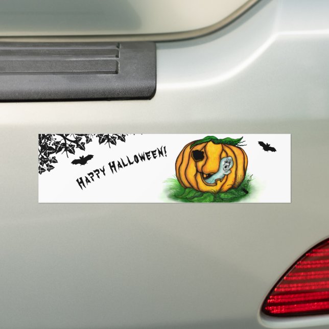Pegatina Para Coche El fantasma de Halloween , Bat , Ghost y Spider (en coche)
