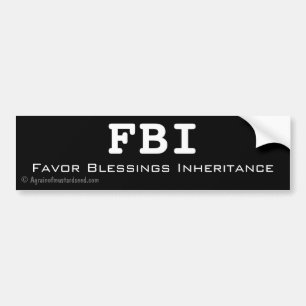 Pegatina Para Coche El FBI favorece al personalizar de la herencia ben