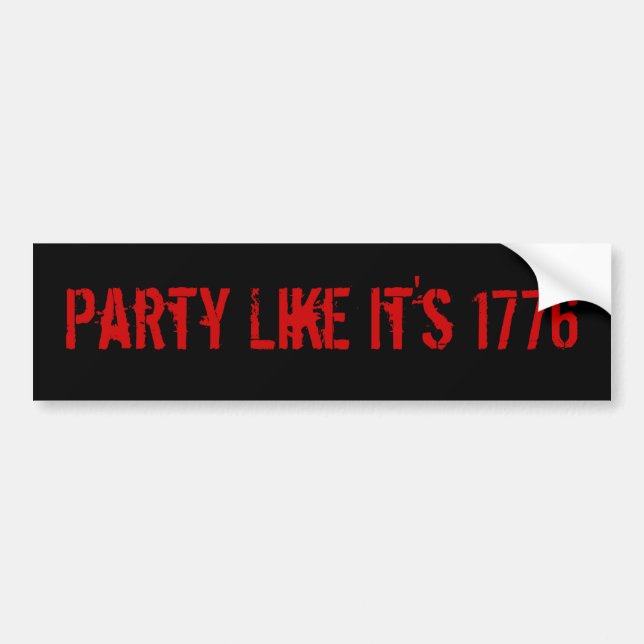 Pegatina Para Coche El fiesta como él es 1776 (Frente)