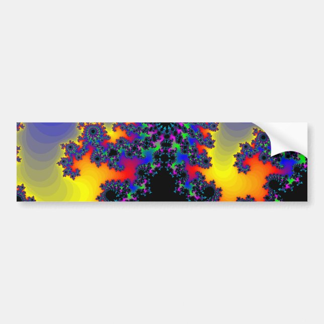 Pegatina Para Coche El filo del fractal: (Frente)