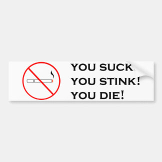 Pegatina Para Coche ¡El fumar, no atractivo!