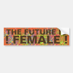 PEGATINA PARA COCHE ¡EL FUTURO ES FEMENINO! -