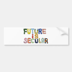 PEGATINA PARA COCHE EL FUTURO ES SECULAR