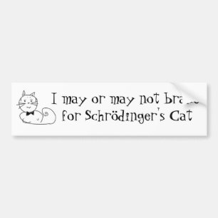 Pegatina Para Coche El gato de Schrödinger