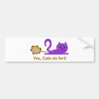 Pegatina Para Coche ¡El gato el Farting, gato farts!