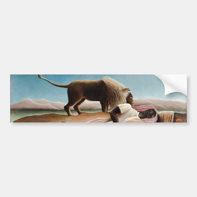 Pegatina Para Coche "El gitano durmiente" de Rousseau (1897) (Frente)