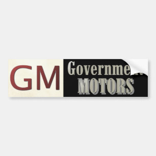 Pegatina Para Coche El gobierno del GM viaja en automóvili político