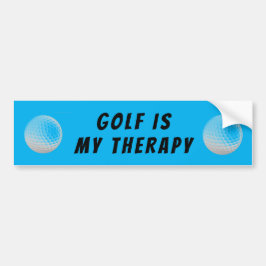 Pegatina Para Coche El golf es mi azul Terapia
