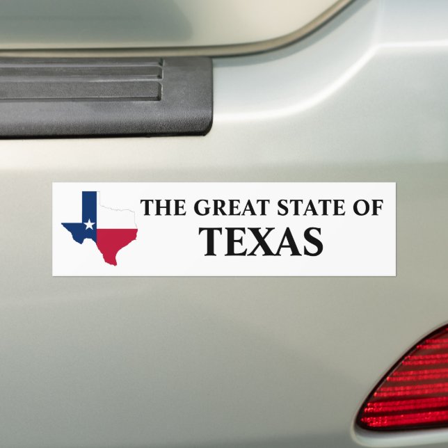 Pegatina Para Coche El Gran Estado De Texas (en coche)