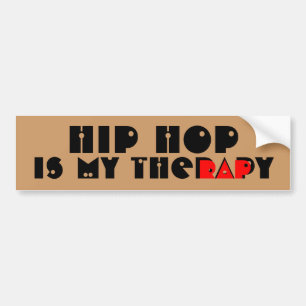 Pegatina Para Coche El hip hop es mi theRAPy