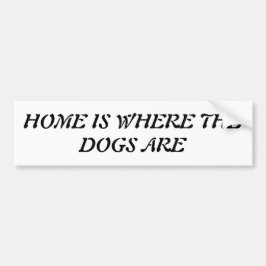 Pegatina Para Coche El hogar es donde están los perros