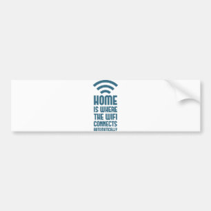 Pegatina Para Coche El hogar es donde WIFI conecta automáticamente