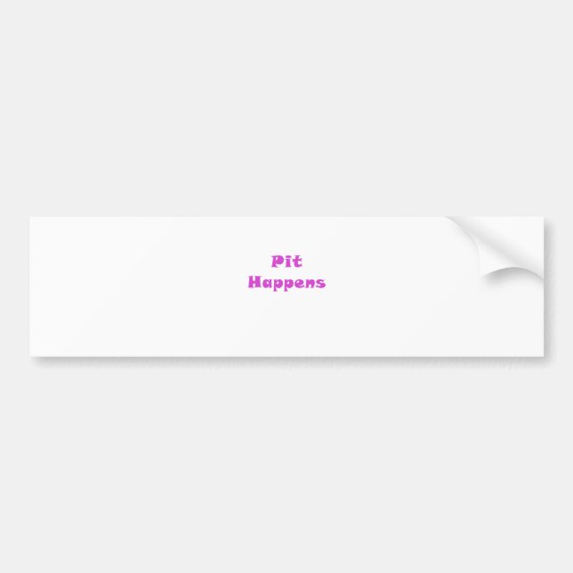 Pegatina Para Coche El hoyo sucede (Frente)