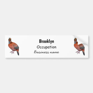 Pegatina Para Coche El ilustracion de personalizado de aves de Cabot