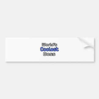Pegatina Para Coche El jefe más frío del mundo