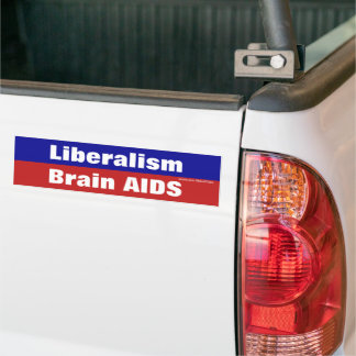 Pegatina Para Coche El liberalismo es el SIDA cerebral
