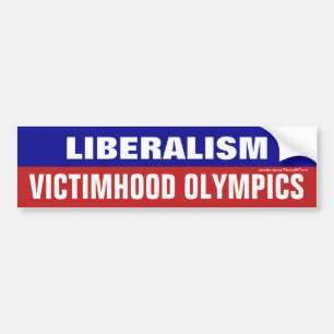 Pegatina Para Coche El liberalismo es las Olimpiadas de la victimizaci