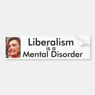 Pegatina Para Coche El liberalismo es un trastorno mental
