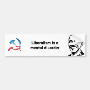 Pegatina Para Coche El liberalismo es un trastorno mental