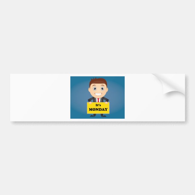 Pegatina Para Coche El lunes (Frente)