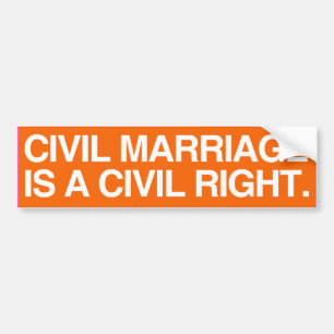 Pegatina Para Coche EL MATRIMONIO CIVIL ES UN DERECHO CIVIL - .png