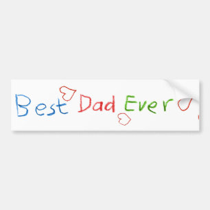 Pegatina Para Coche El mejor papá nunca