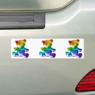 Pegatina Para Coche El metalizado arcoiris del oso de peluche de Slipp