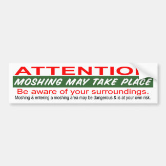 Pegatina Para Coche El Moshing puede ocurrir
