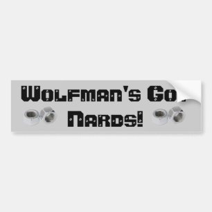 Pegatina Para Coche ¡El NARDS conseguido de Wolfman!