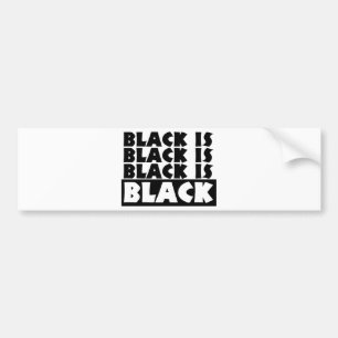 Pegatina Para Coche El negro es negro