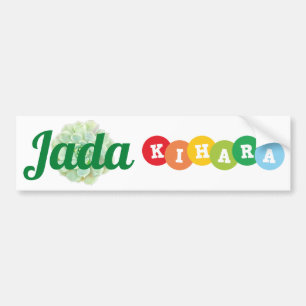 Pegatina Para Coche El nombre marca la muestra de Jada y de Kihara/el